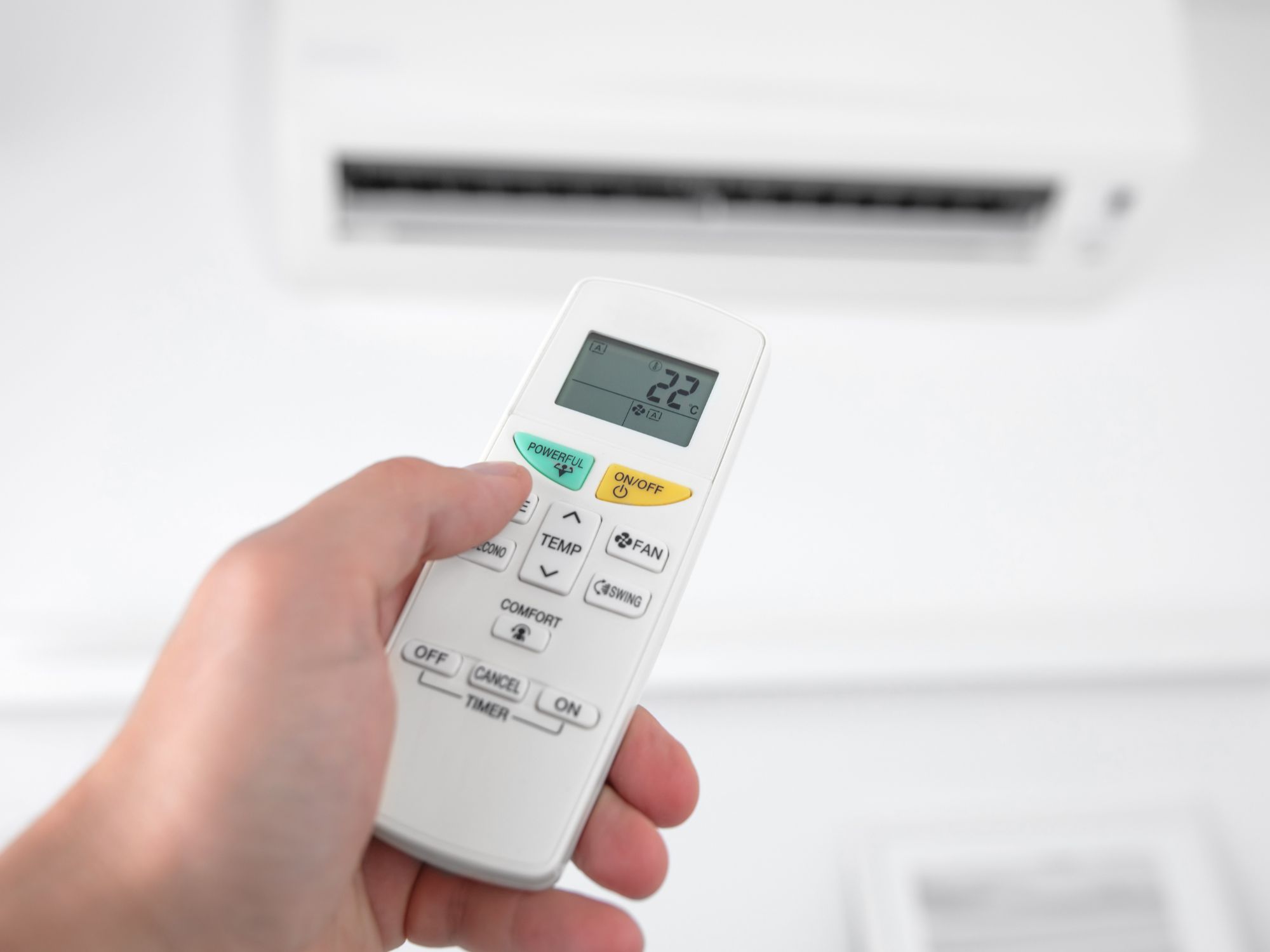 Télécommande de thermopompe en mode auto