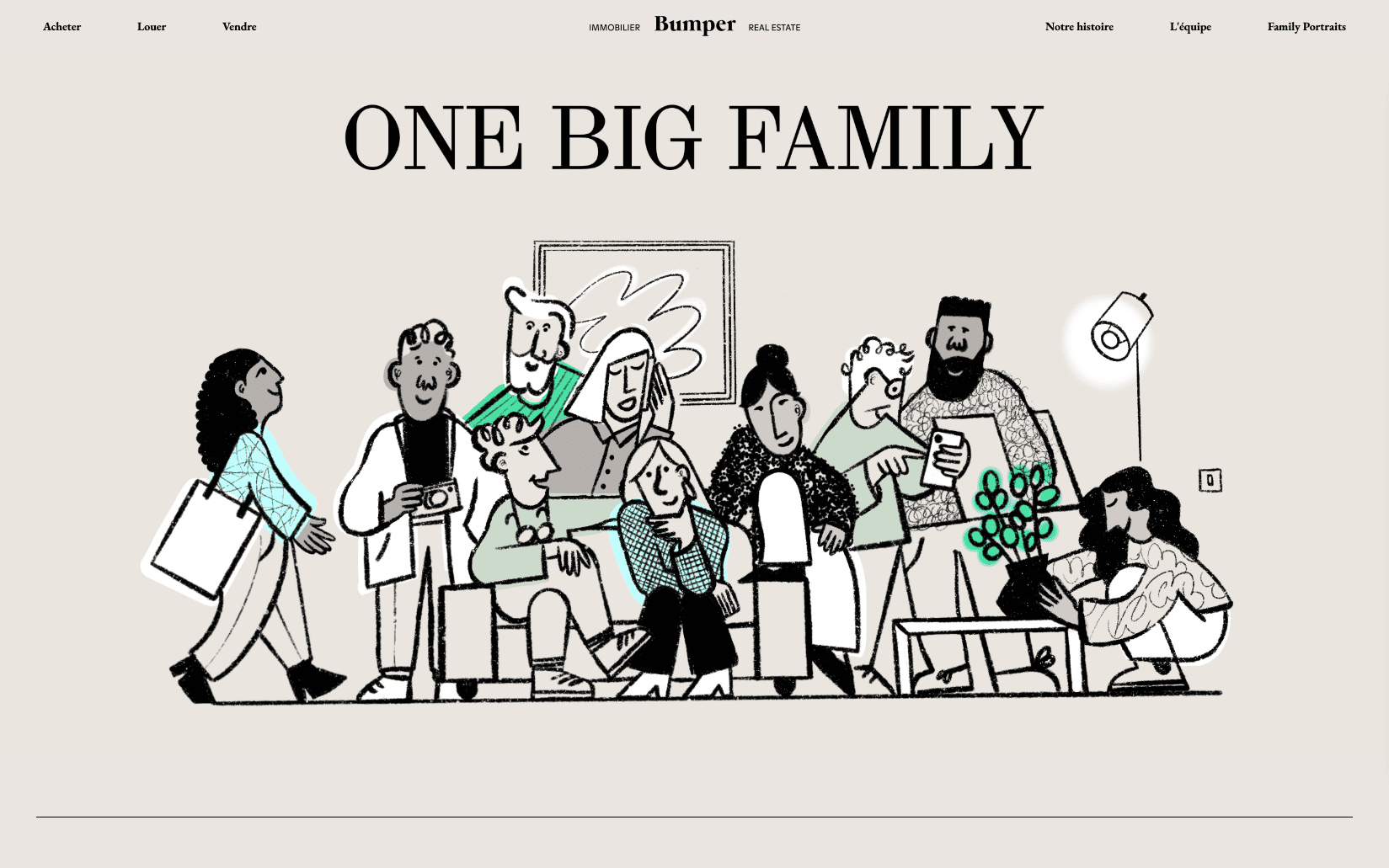 Site internet de l'agence immobilière Bumper