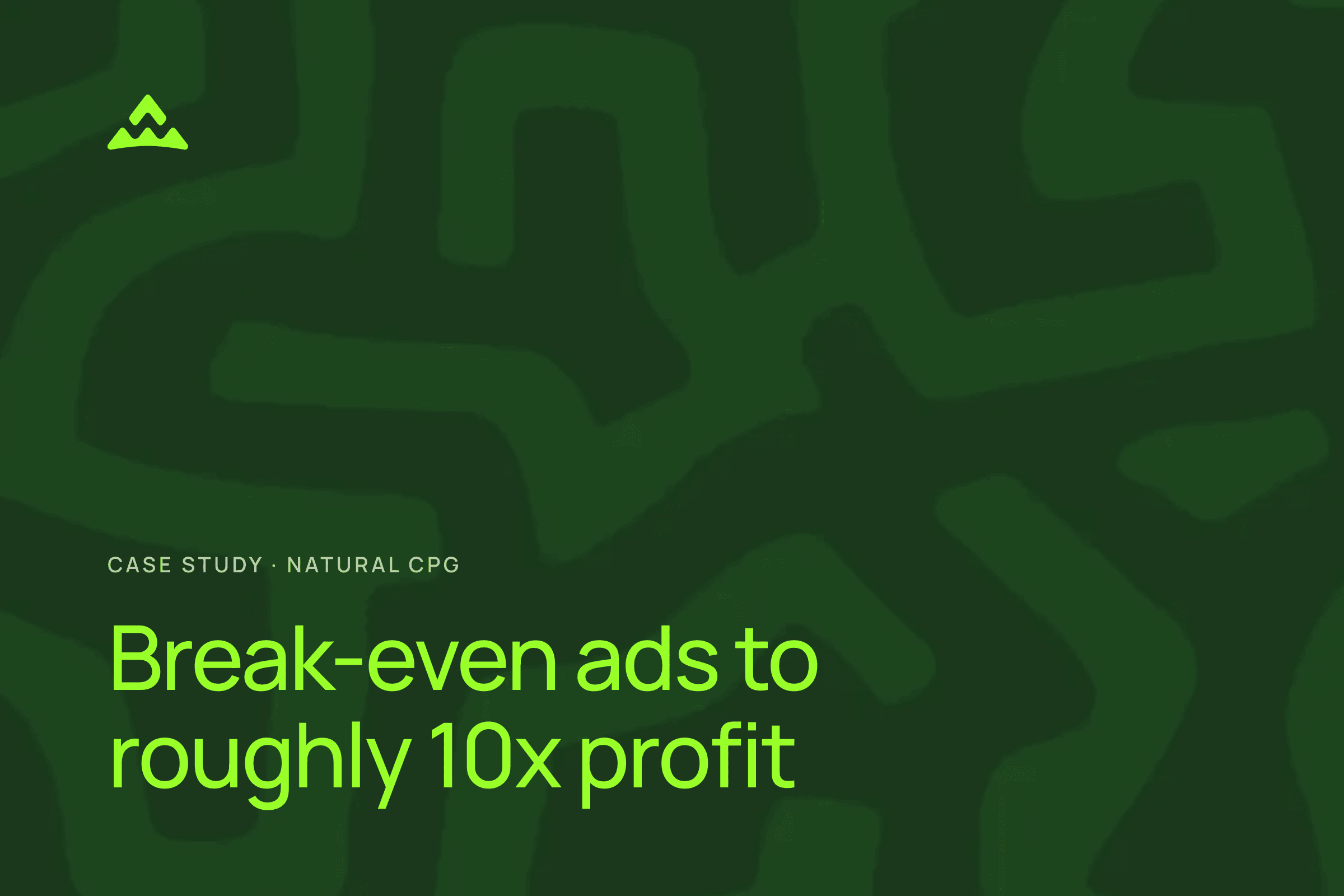From Break-Even Ads to Roughly 10x Profit: A Natural Snack Brand's Amazon Turnaround