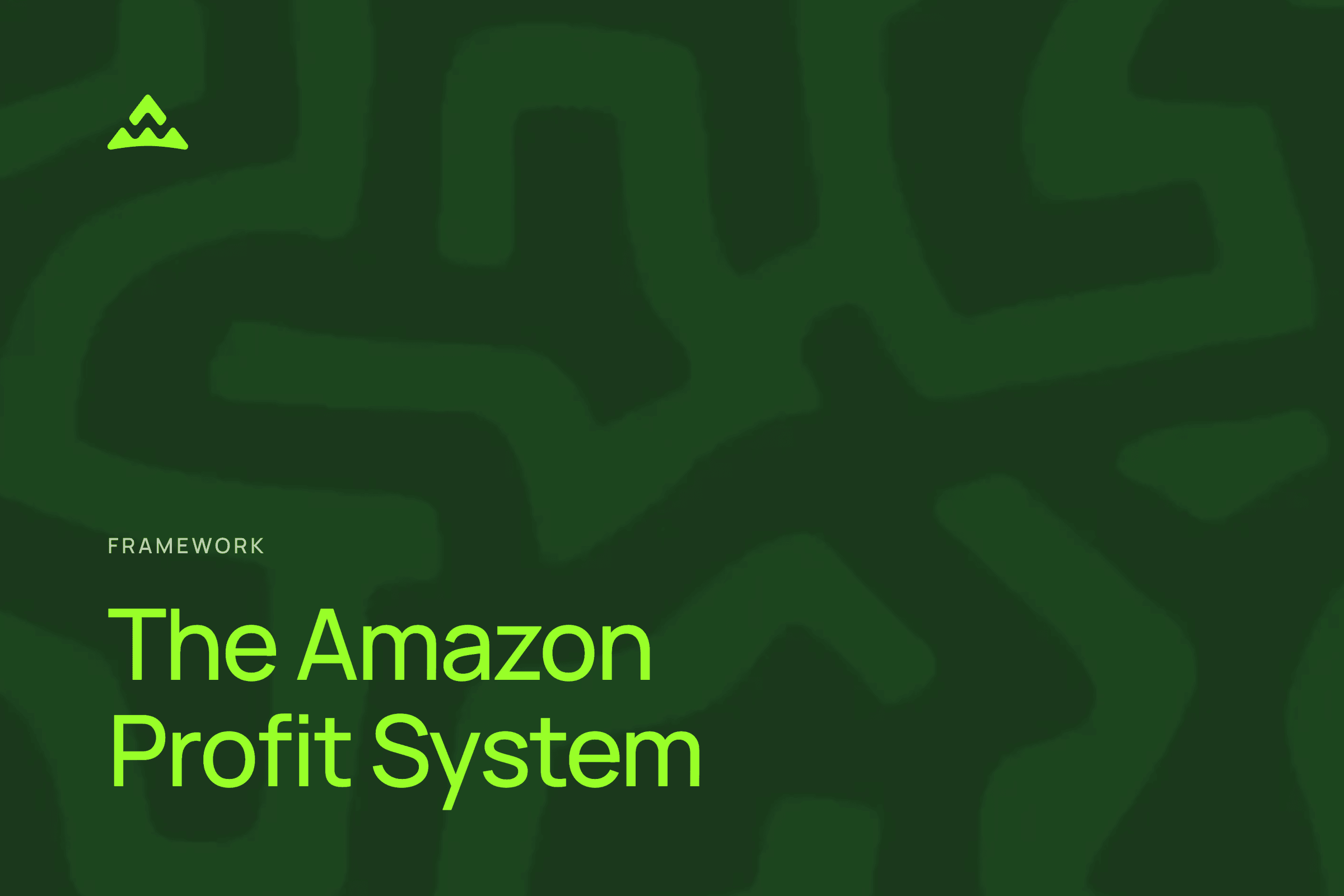 The Amazon Profit System: Why the Order of Operations Decides Whether Your Channel Makes Money