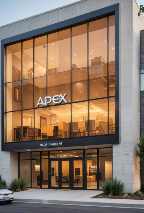 Apex holdeings building front view.