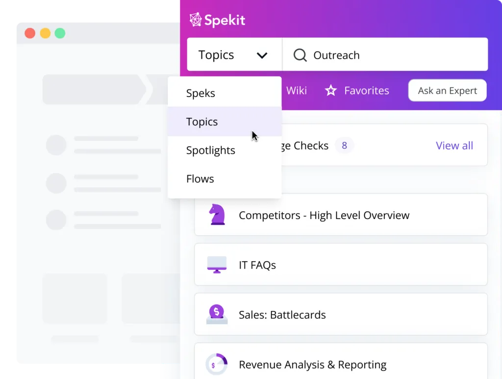 Viewer - Spekit - Searching the Chrome Extension