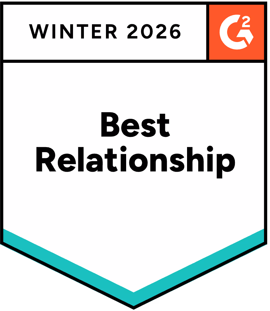G2 Badge for Spring 2025 - Best Relationship
