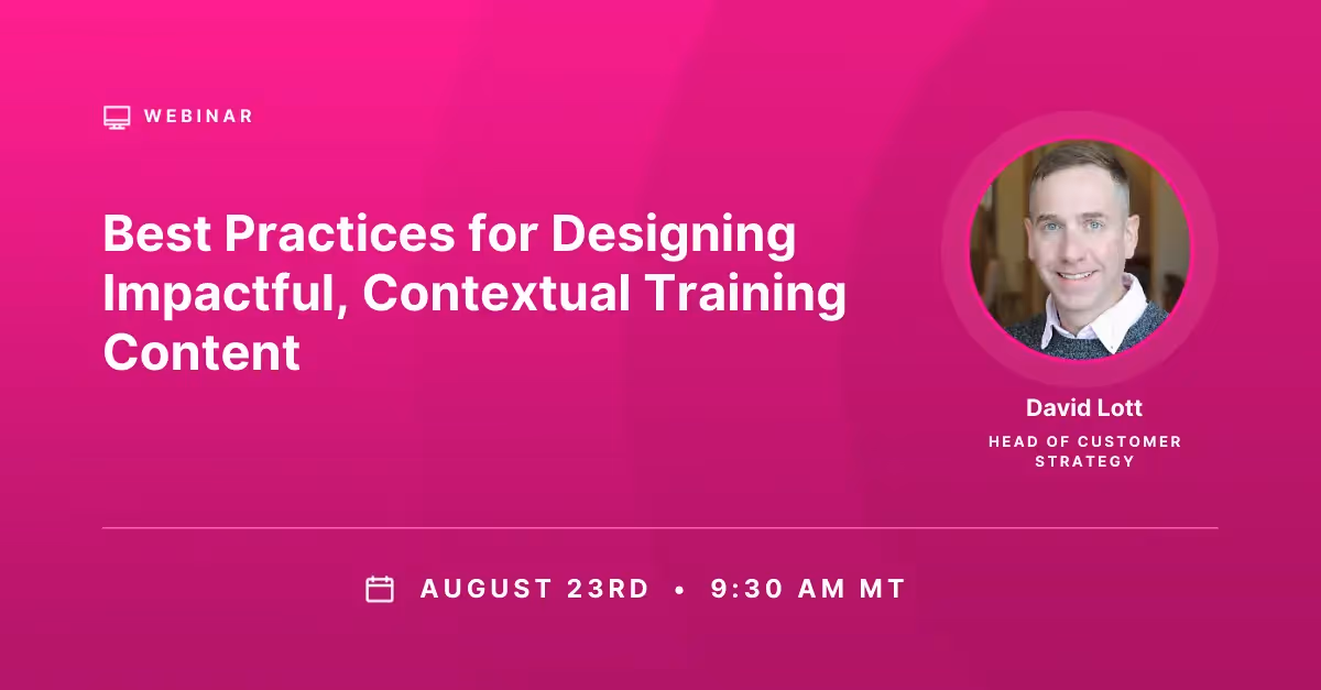Best Practices for Designing Impactful Contextual Training Content