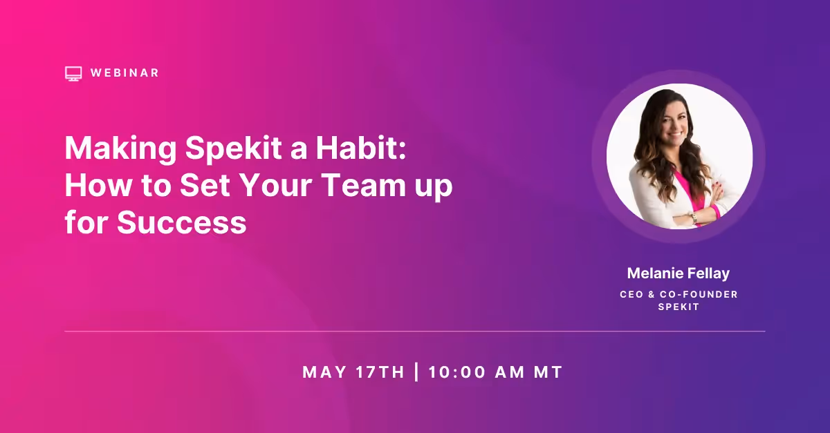 Making Spekit a Habit: How to Set Your Team Up for Success