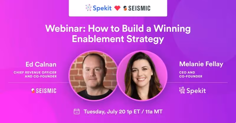 Webinar: How to Build a Winning Enablement Strategy