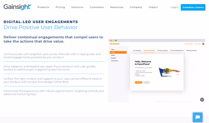Gainsight PX platform image