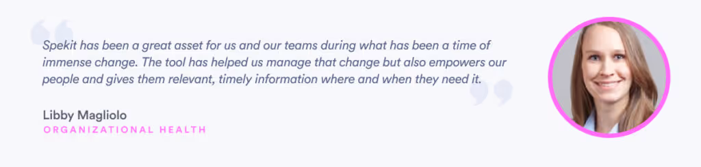Spekit customer testimonial