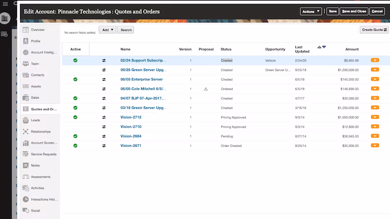 Oracle CPQ 
