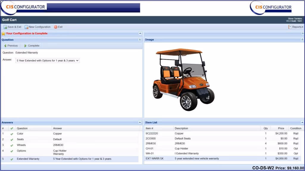 CIS Configurator CPQ