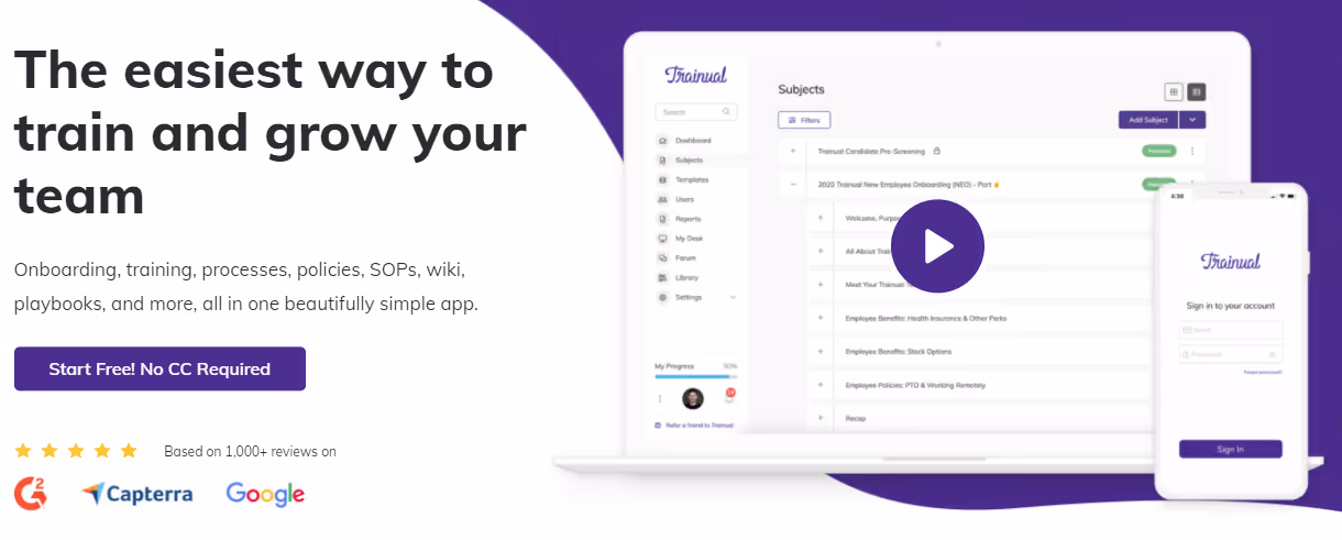 Trainual knowledge management software