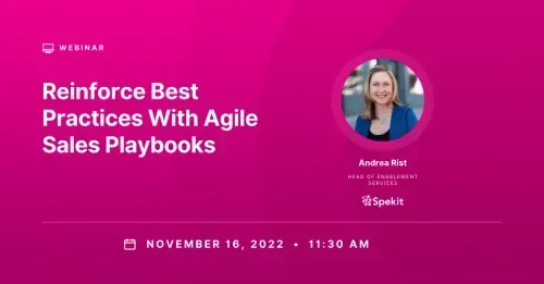 Reinforce Best Practices With Agile Sales Playbooks