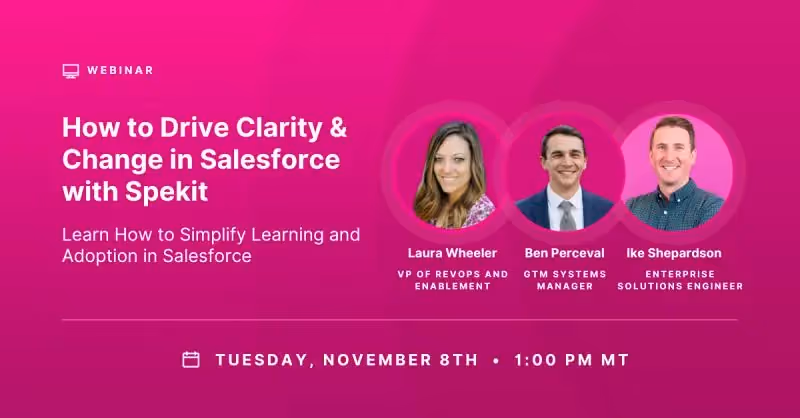 How to Drive Clarity & Change in Salesforce with Spekit