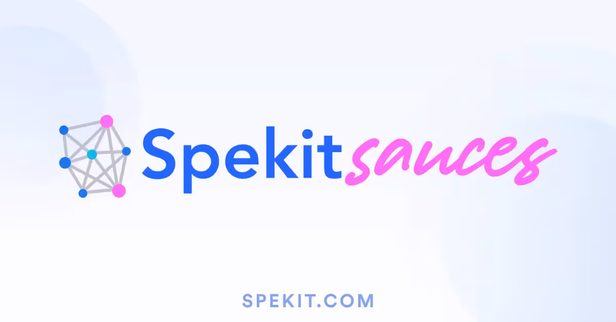 Spekit Sauces Cover