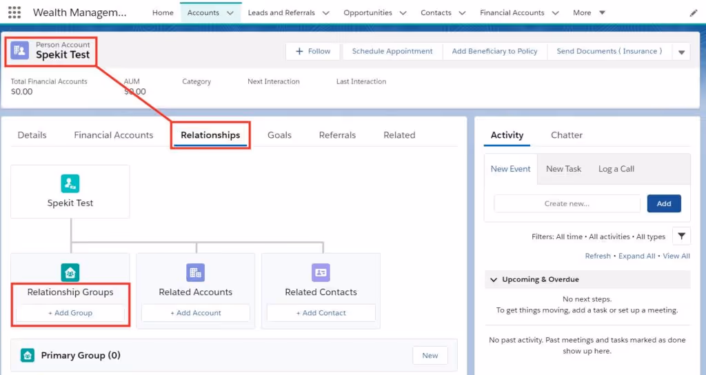 Create a Household from a Person Account in Financial Services Cloud