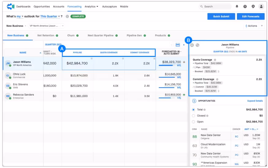 Clari Adaptive Revenue Metric