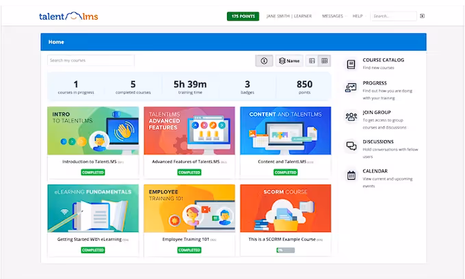 TalentLMS platform