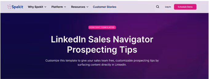 spekit prospecting