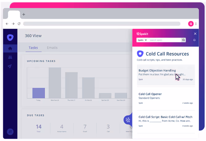 Sales Scripts on Spekit