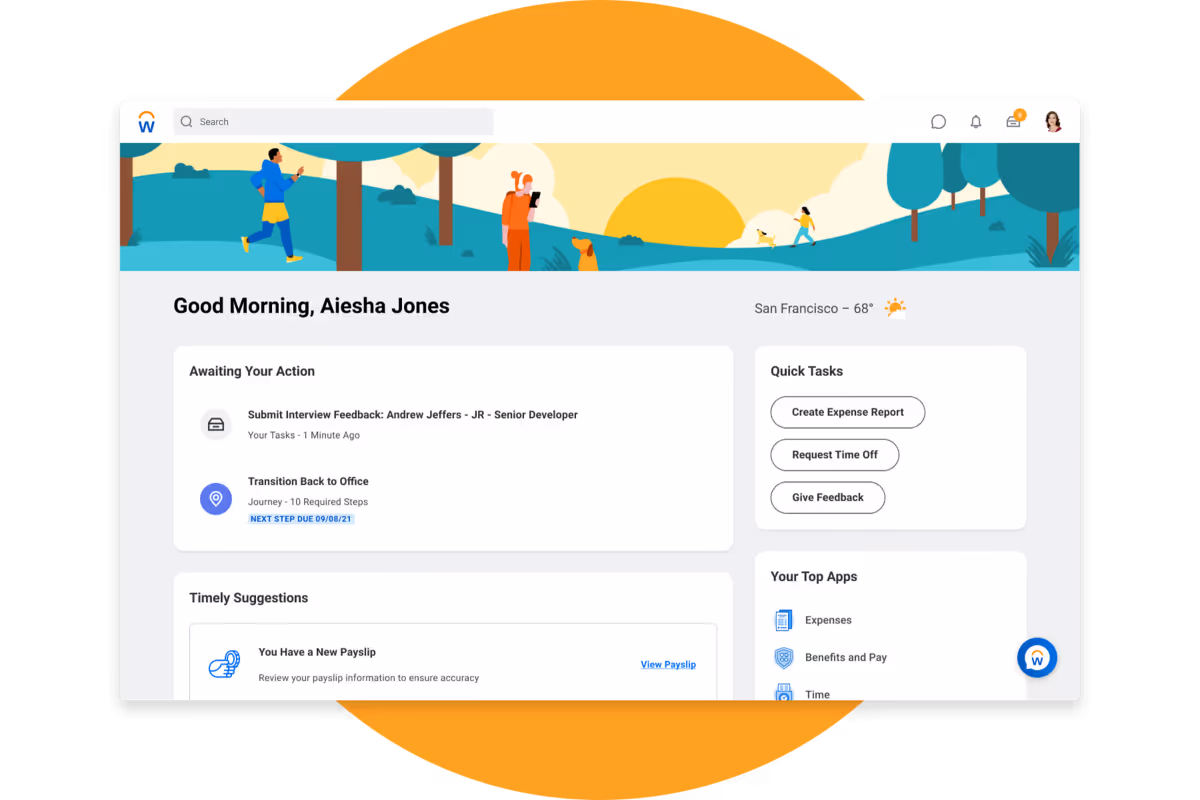 Workday page