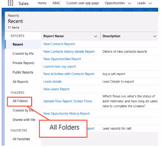 content folders