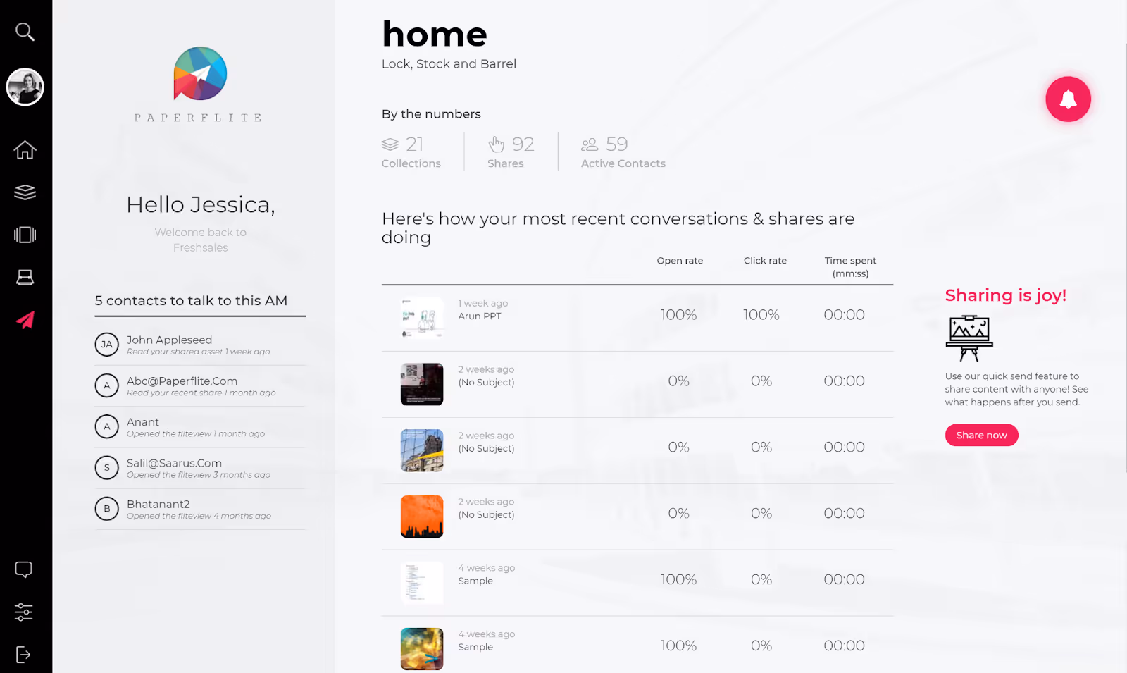 Paperflite homepage
