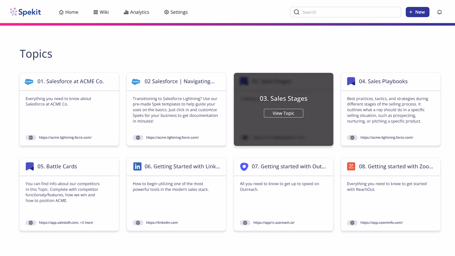 Spekit Content Management System (CMS)