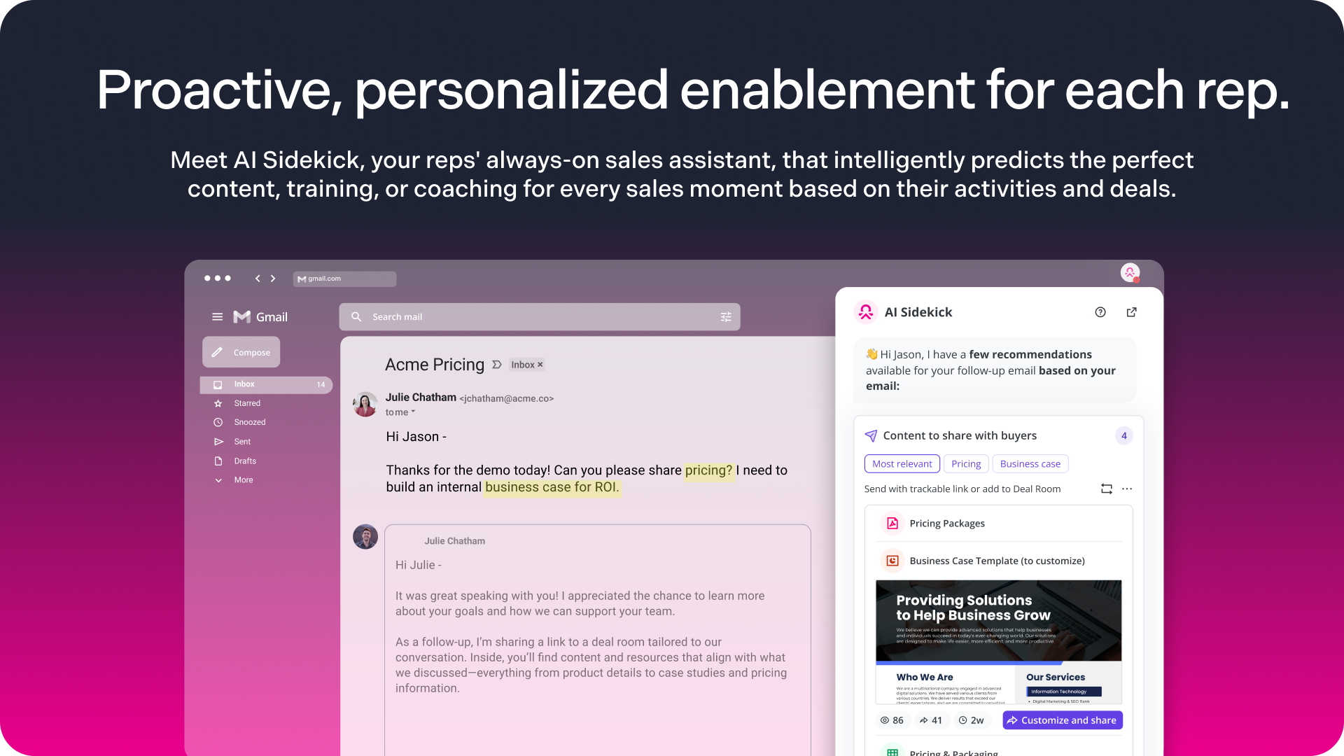 AI Sales Enablement Software
