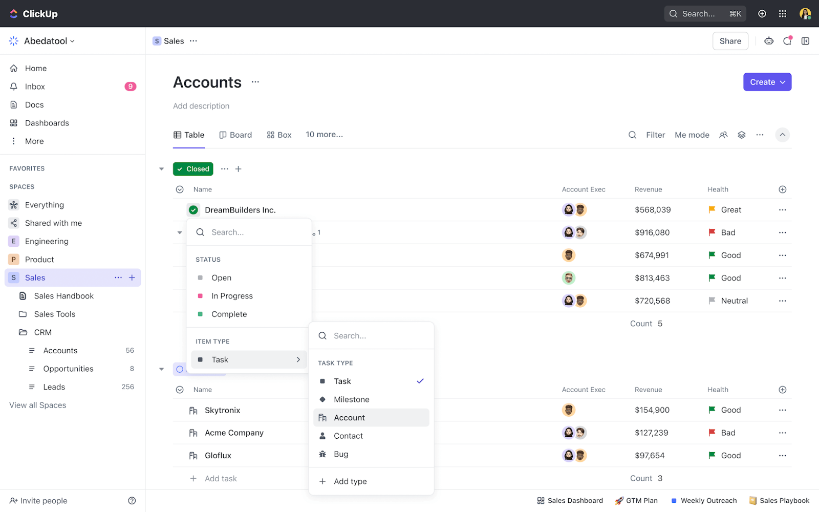 ClickUp – Unified workspace for managing tasks, docs, and projects