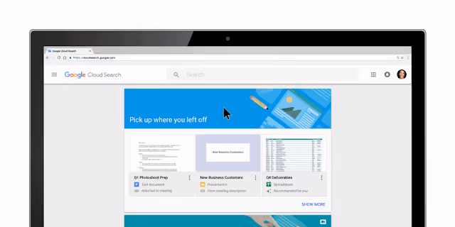 Google Cloud Search Enterprise search that connects data across Google Workspace