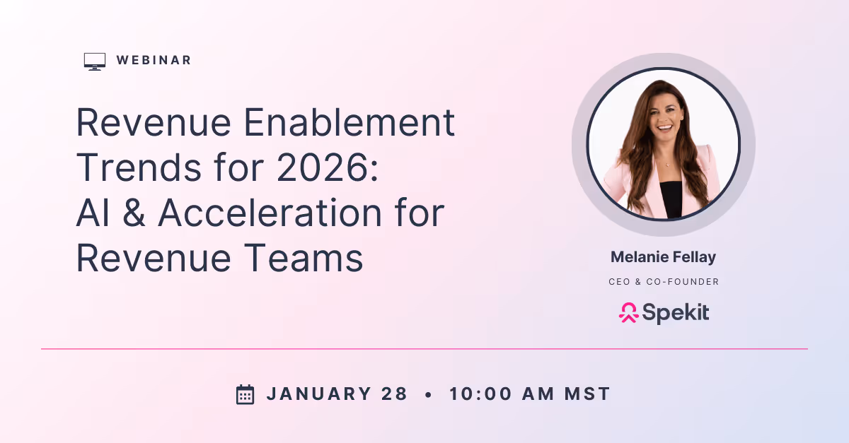 Revenue Enablement Trends for 2026: AI & Acceleration for Revenue Teams