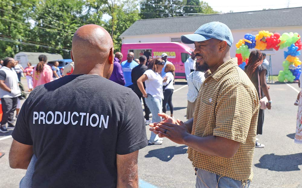 an audience of church members
