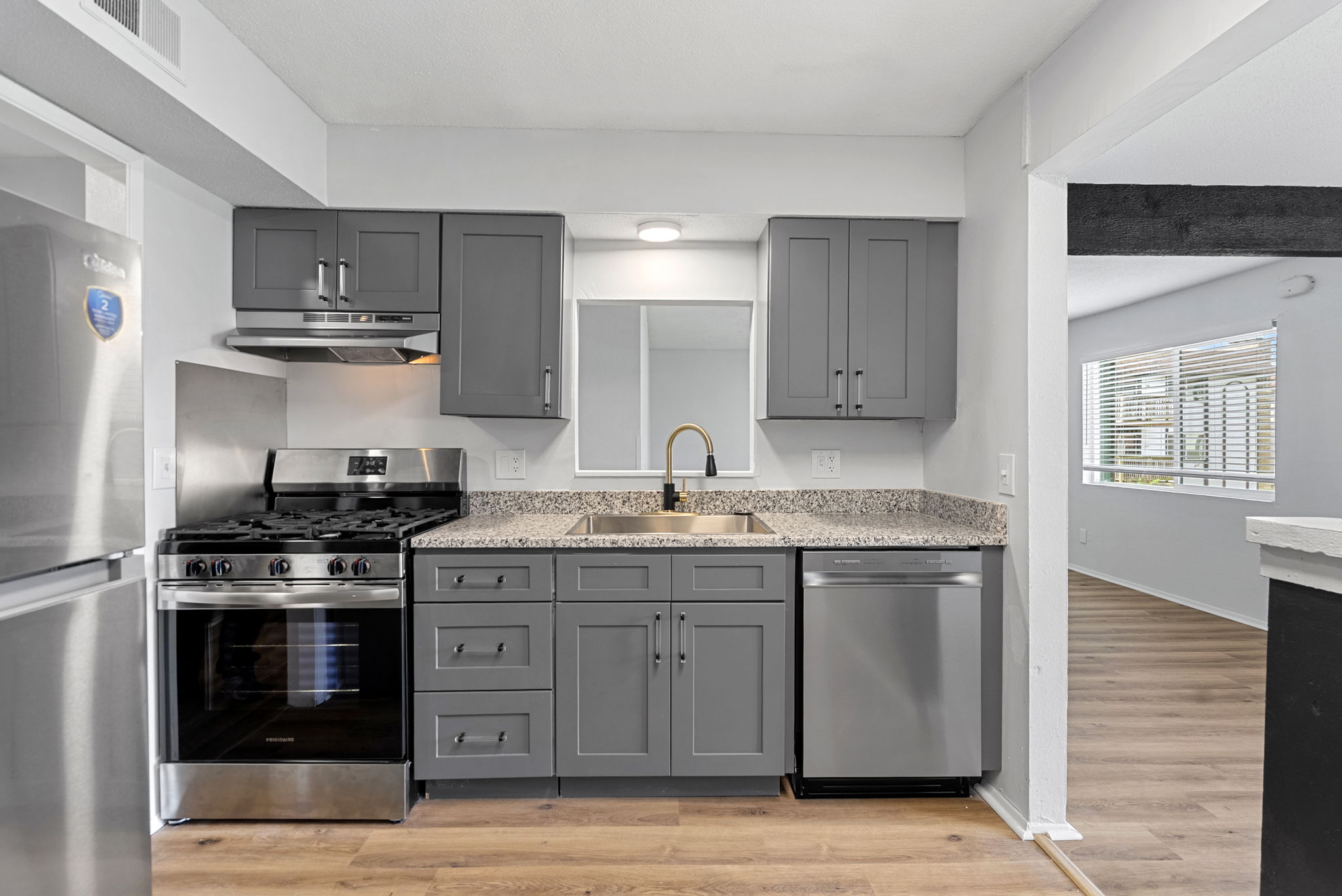 kitchen with stainless steel appliances