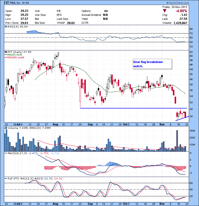 FIT Bear flag breakdown watch. 