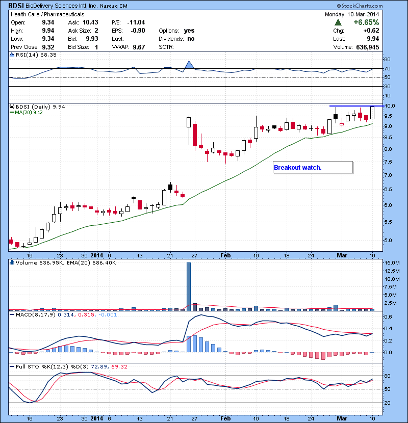 BDSI Breakout watch.