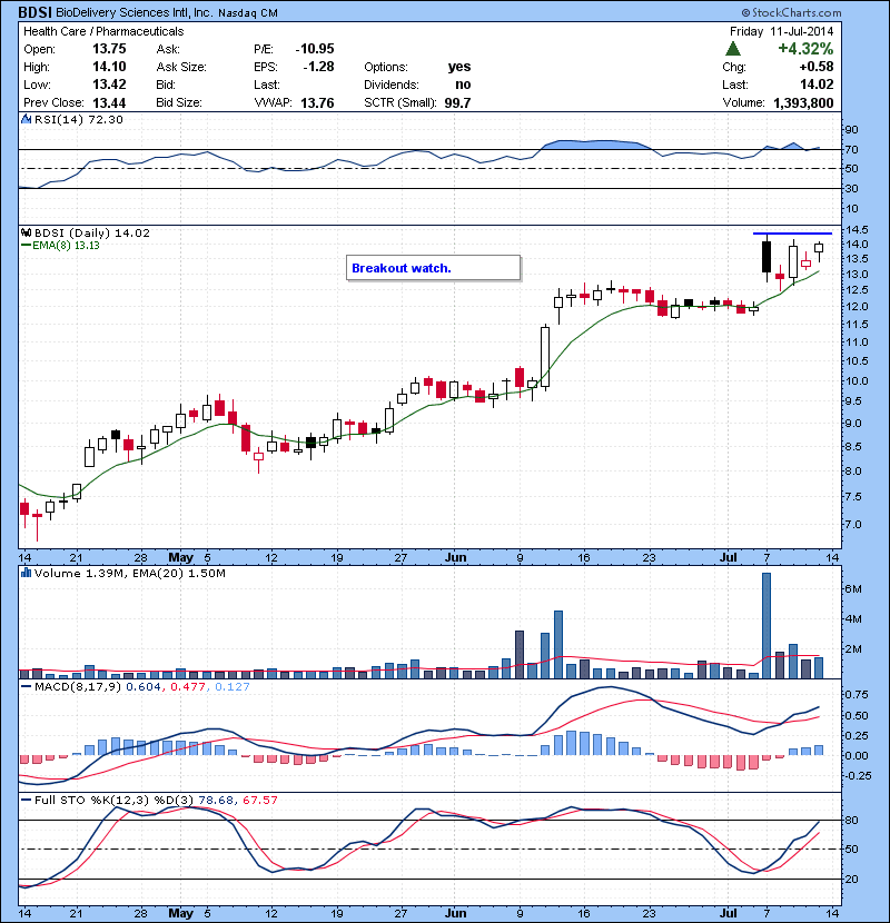 BDSI Breakout watch.