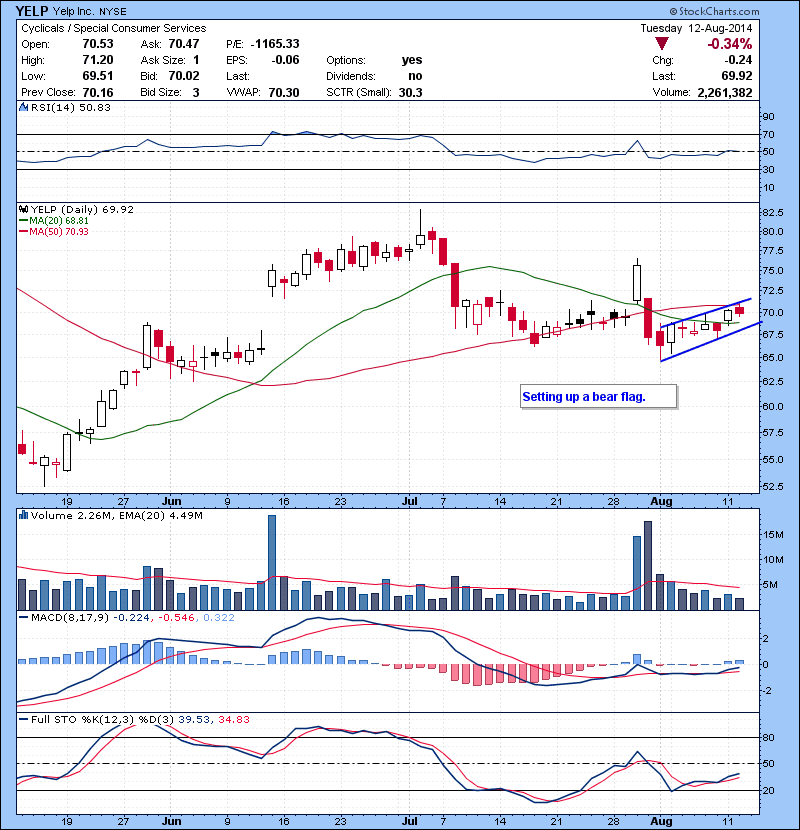 YELP Setting up a bear flag.