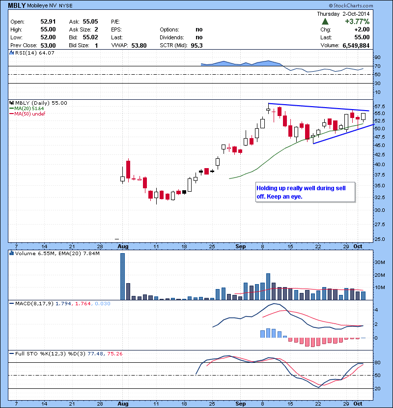 MBLY Holding up really well during sell off. Keep an eye.