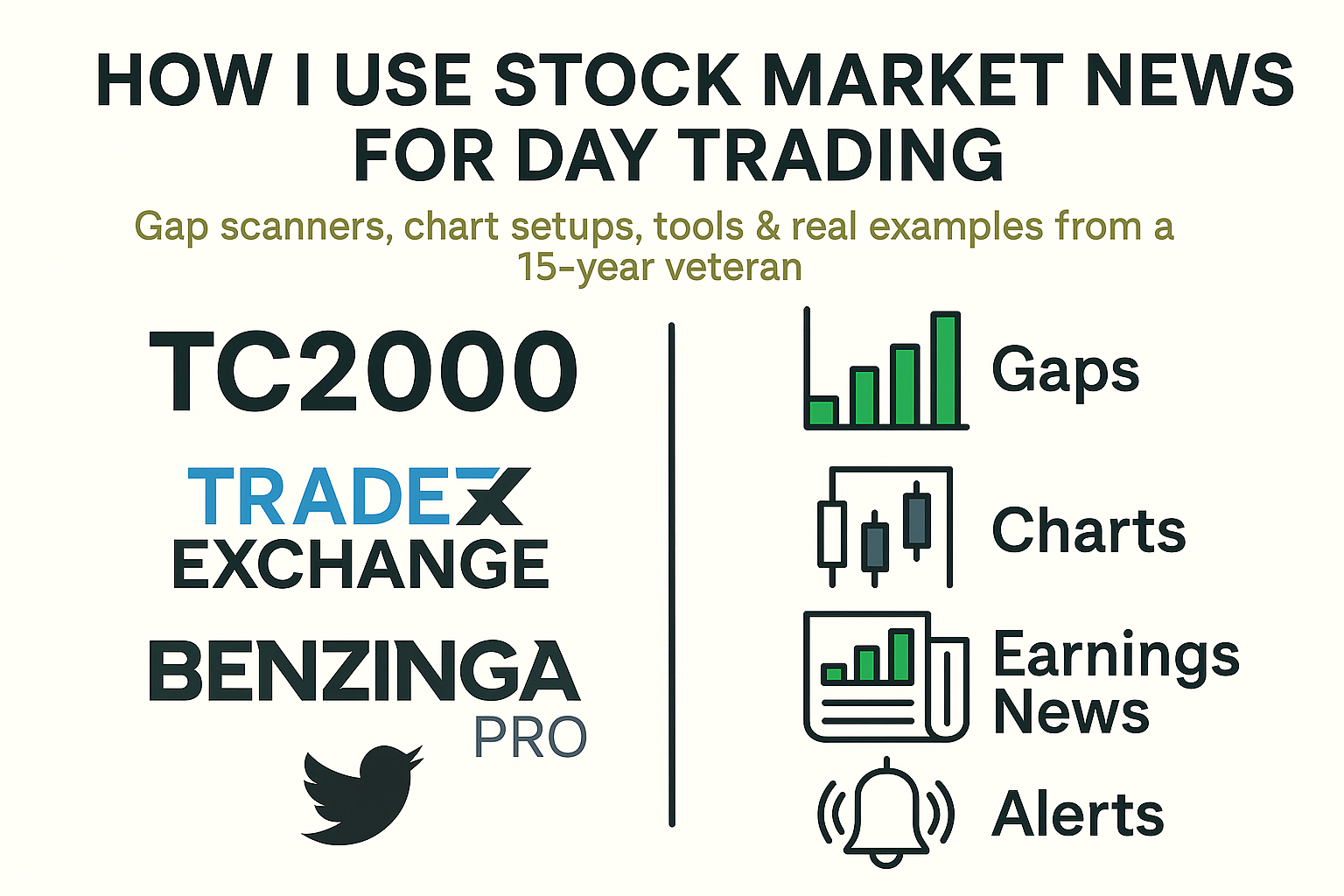 Stock Market News tc2000, Benzinga Pro, The TradeExchange