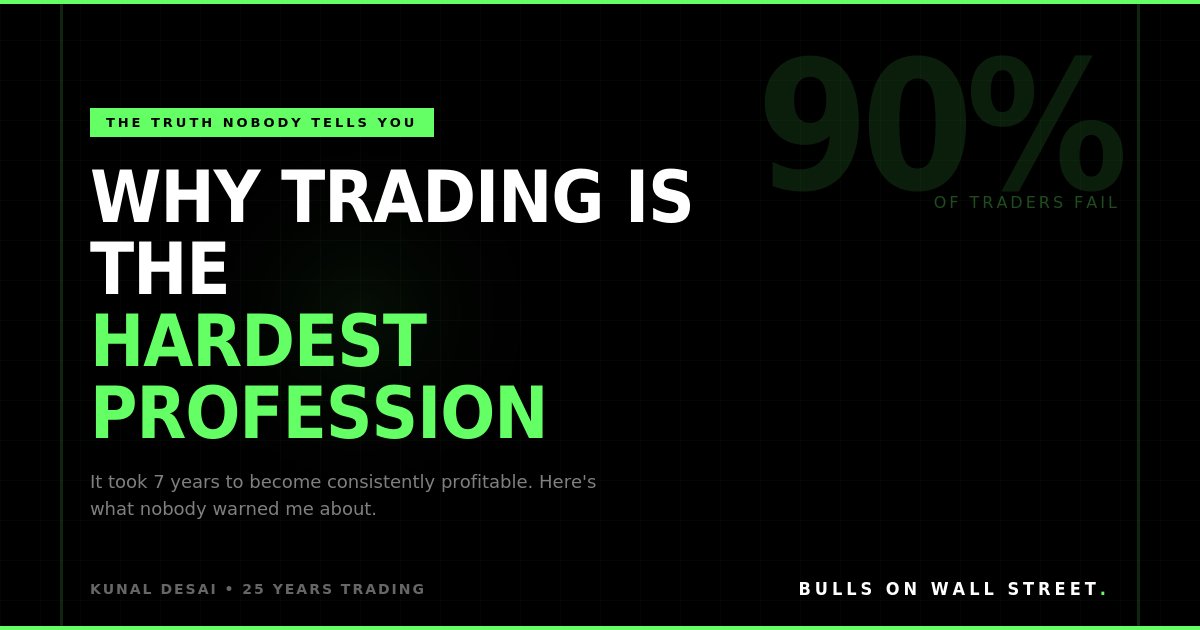 Why trading is the hardest profession — the truth about becoming a consistently profitable day trader