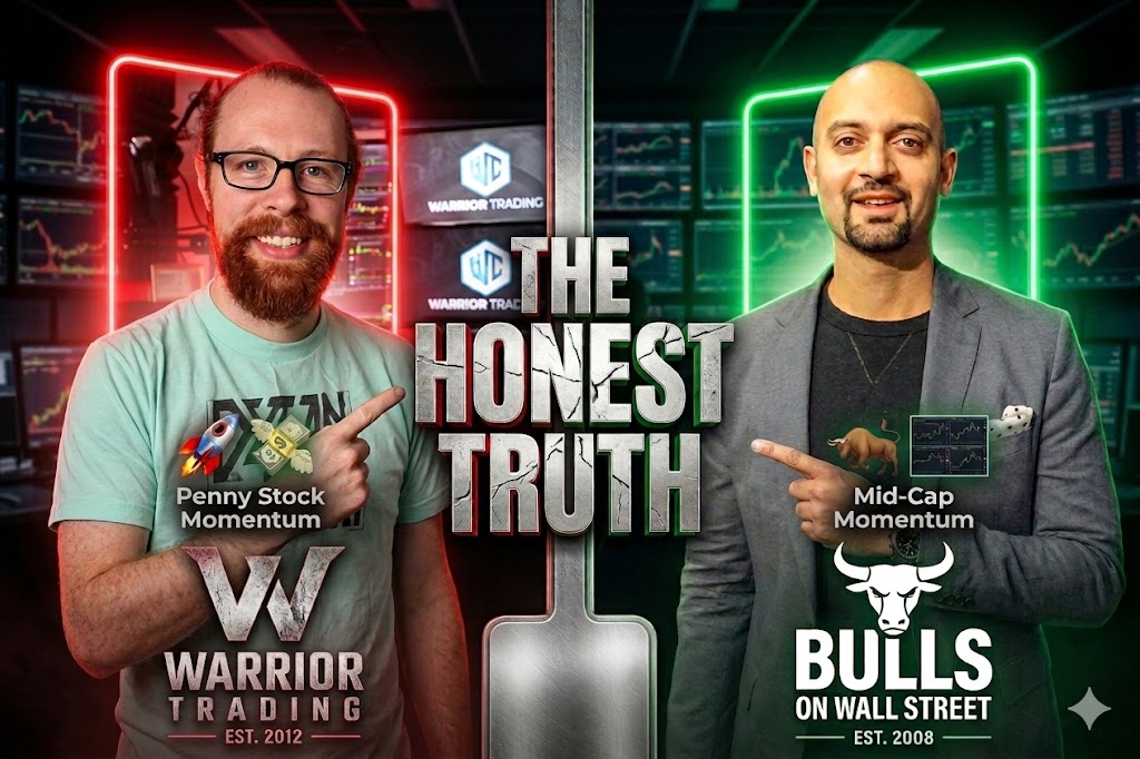 Warrior Trading vs Bulls on Wall Street -- comparison of two day trading education programs