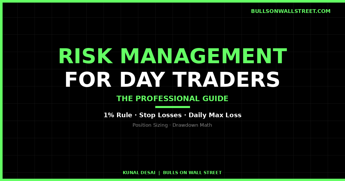 Risk management for day trading — the professional guide to position sizing stop losses and the 1 percent rule