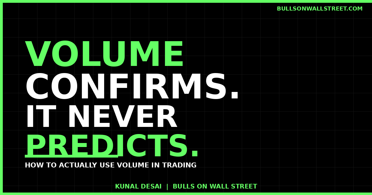 How to use volume in trading to identify momentum stocks -- Kunal Desai, Bulls on Wall Street