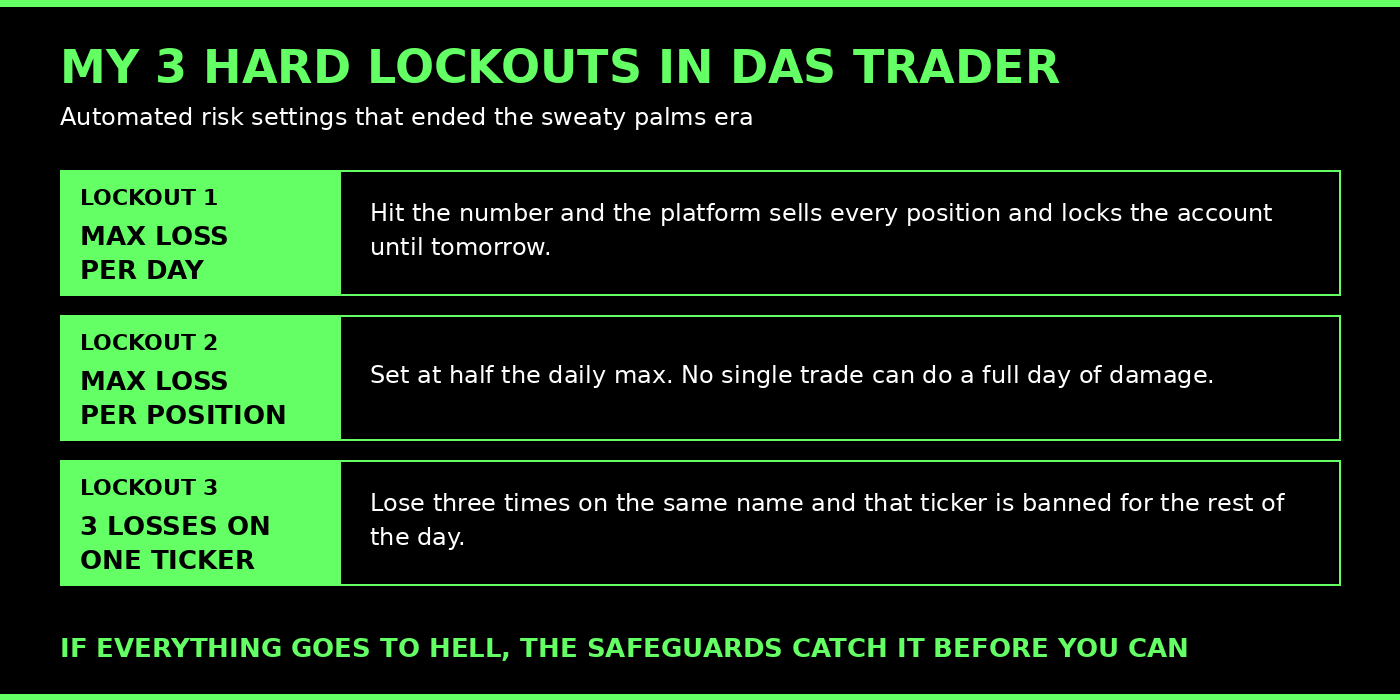 Kunal Desai's 3 hard lockout risk settings in DAS Trader that remove fear from day trading