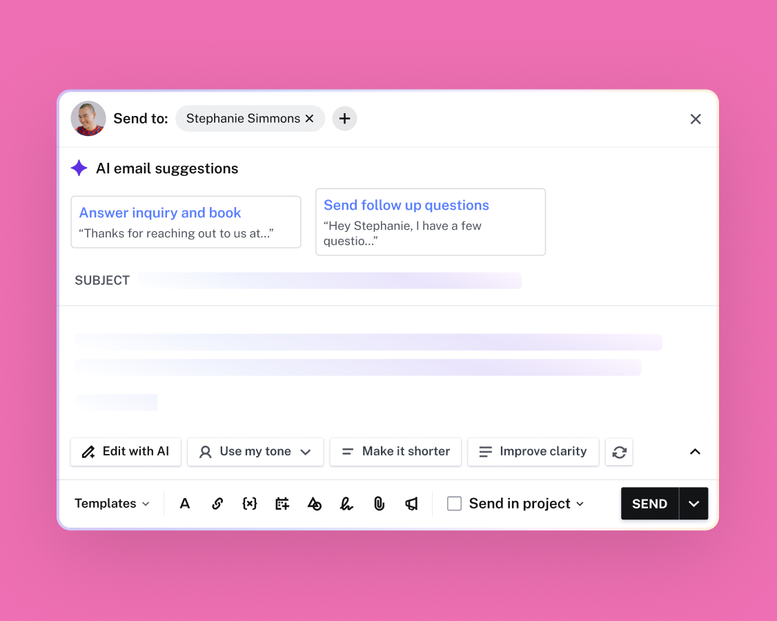 AI email composer