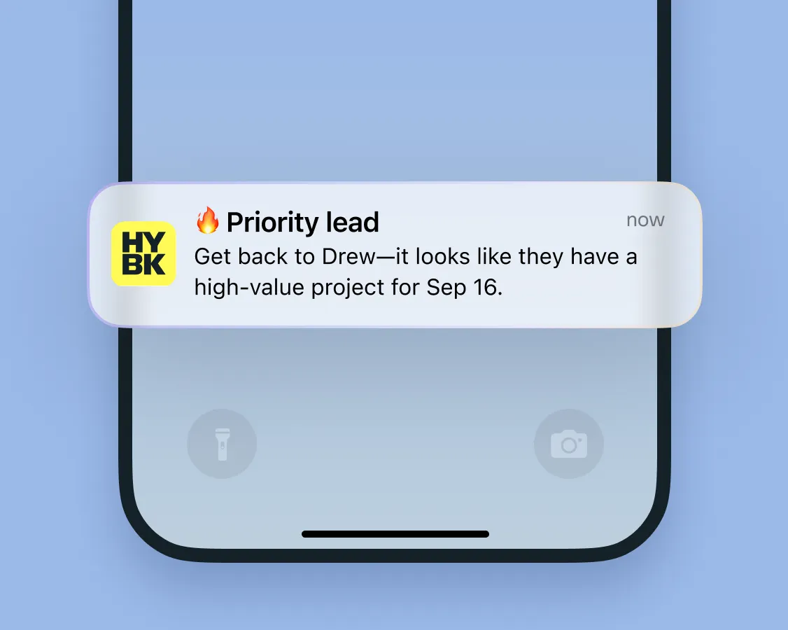 Priority lead notification