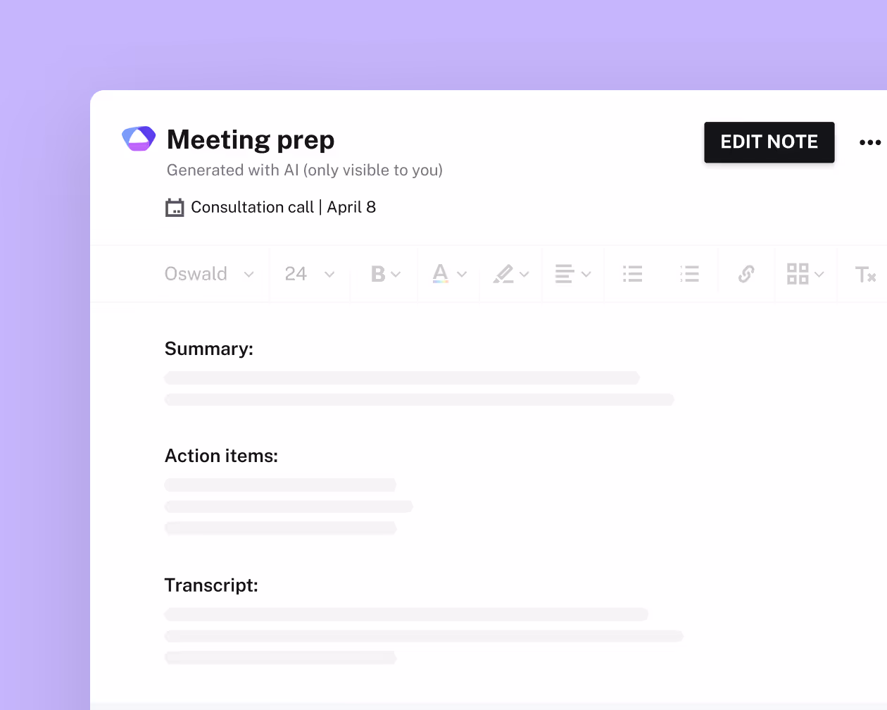 Project recaps