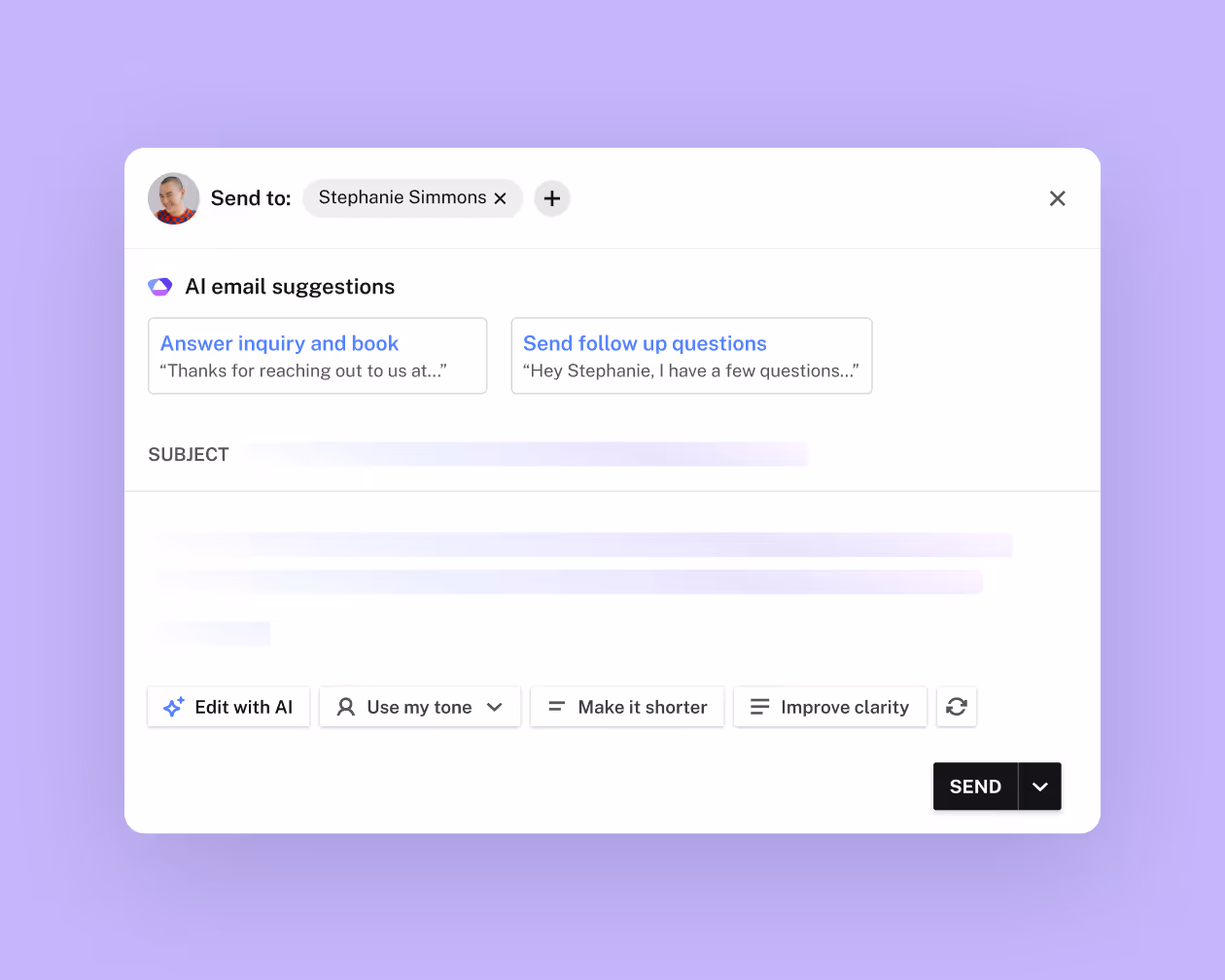 Email drafts