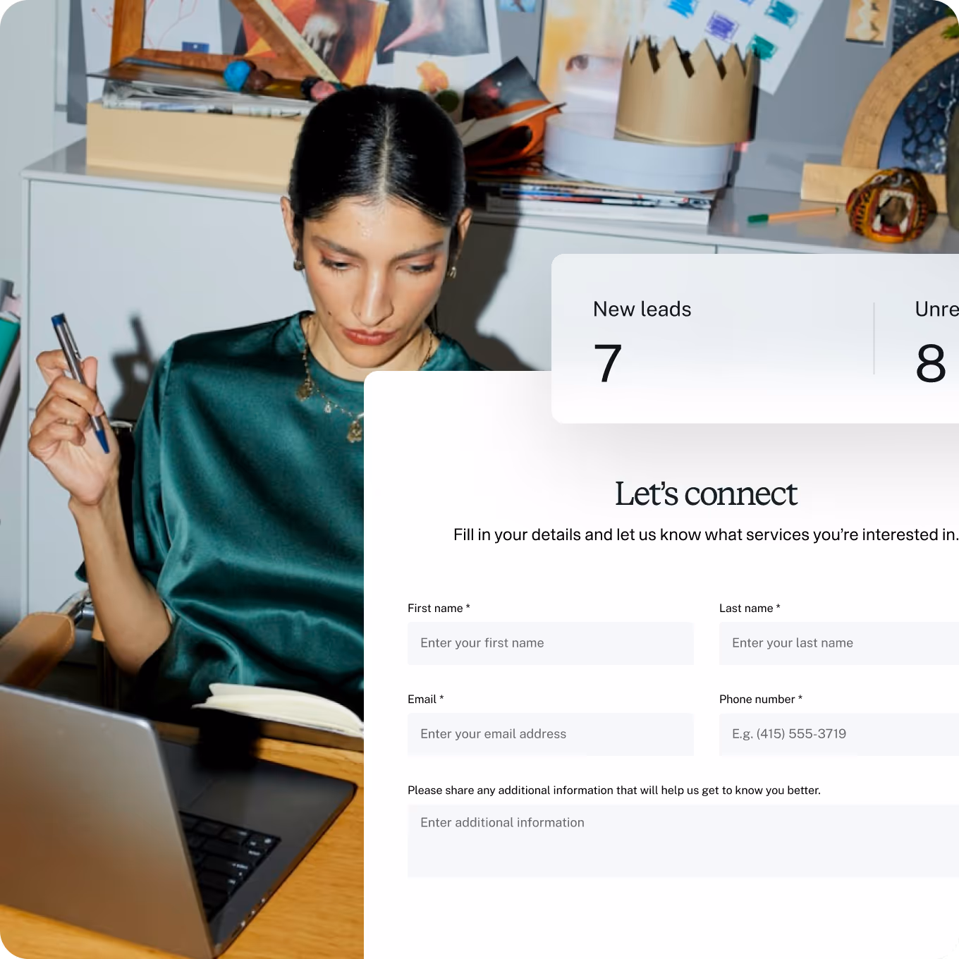 Stay organised and never miss a client enquiry.
