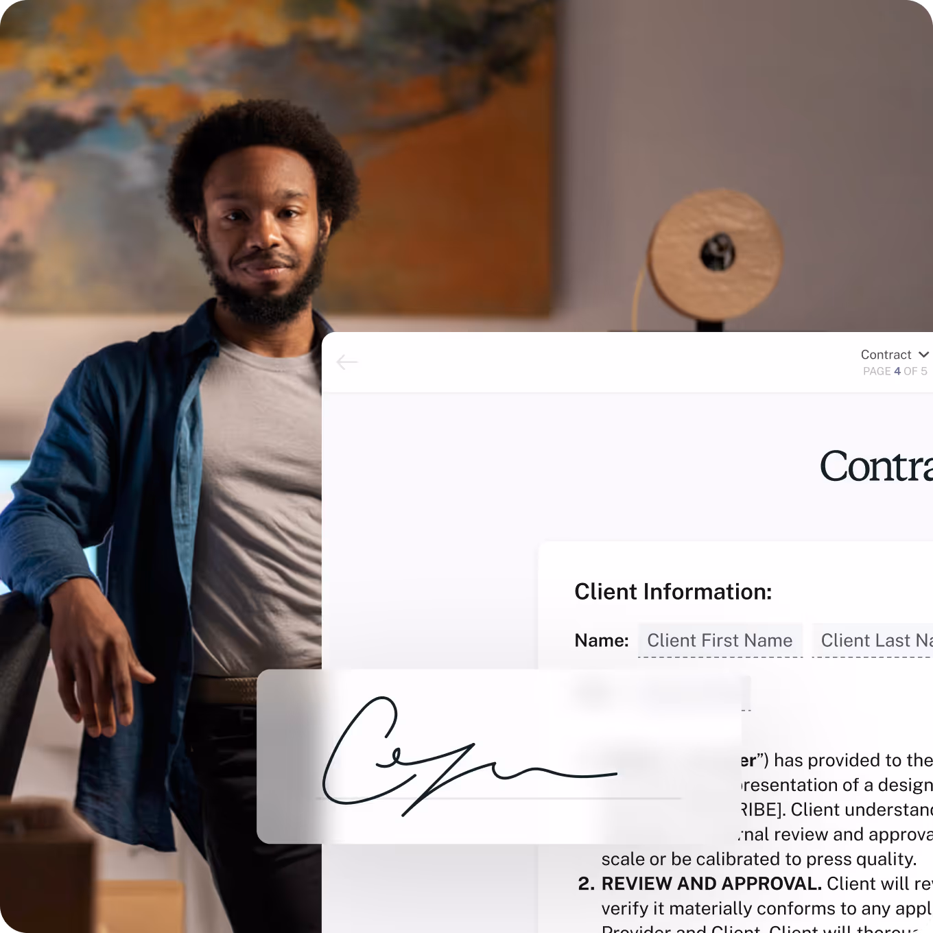 Make the fine print feel effortless.